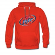 Men's Miler Lite Drinking Beer Hot Design Hoodie