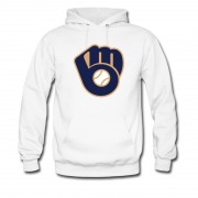 Men's Milwaukee Brewers Majestic Baseball Mlb Hoodie