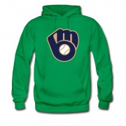 Men's Milwaukee Brewers Majestic Baseball Mlb Hoodie