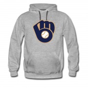 Men's Milwaukee Brewers Majestic Baseball Mlb Hoodie