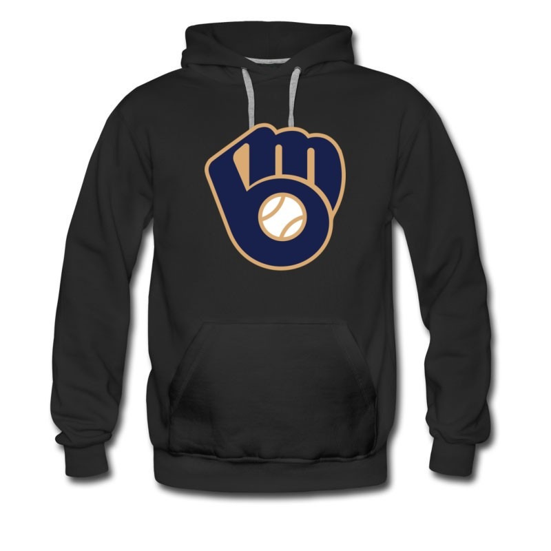 Men's Milwaukee Brewers Majestic Baseball Mlb Hoodie