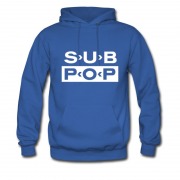 Men's Music Sub Pop Grunge Black T-shirt Hoodie