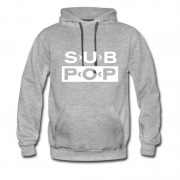 Men's Music Sub Pop Grunge Black T-shirt Hoodie