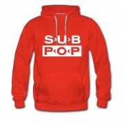 Men's Music Sub Pop Grunge Black T-shirt Hoodie