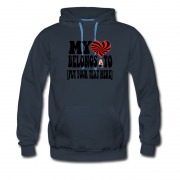 Men's My Belong Love To ( Put Your Text ) Own Design Hoodie