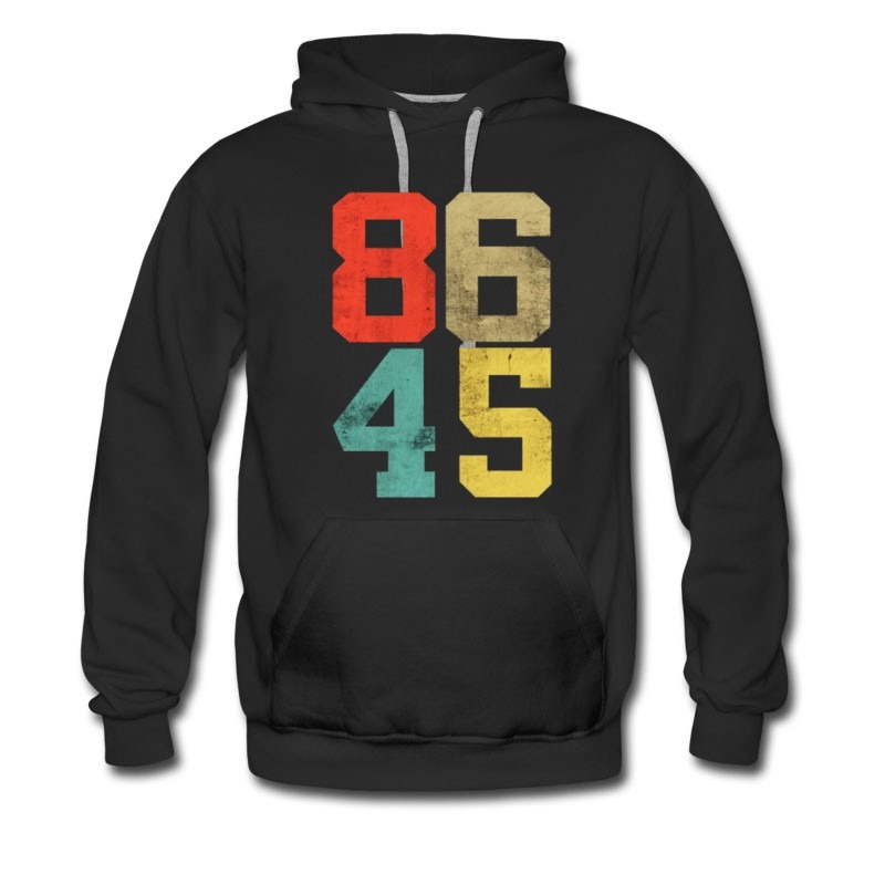 Men's New Anti Trumph 86045 Vinitage Logo Hoodie