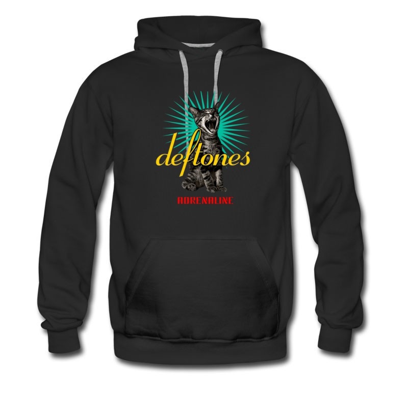 Men's New Deftones Cat Meow Aadrenaline Album Hoodie