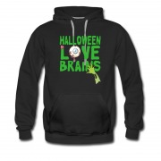 Men's New Halloween Love Brains Hoodie