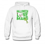 Men's New Halloween Love Brains Hoodie