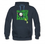 Men's New Halloween Love Brains Hoodie