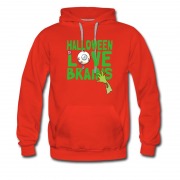 Men's New Halloween Love Brains Hoodie