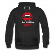 Men's New Haloween I Want Drink Your Vodka Hoodie