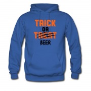 Men's New Haloween Trick Or Beer Hoodie