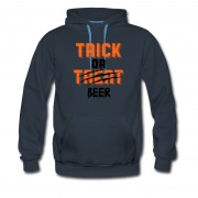 Men's New Haloween Trick Or Beer Hoodie