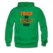 Men's New Haloween Trick Or Beer Hoodie