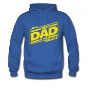 Men's New Happy Father's Day Galaxy Dad Star Wars Tittle Hoodie