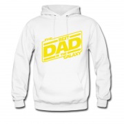Men's New Happy Father's Day Galaxy Dad Star Wars Tittle Hoodie