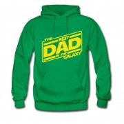 Men's New Happy Father's Day Galaxy Dad Star Wars Tittle Hoodie