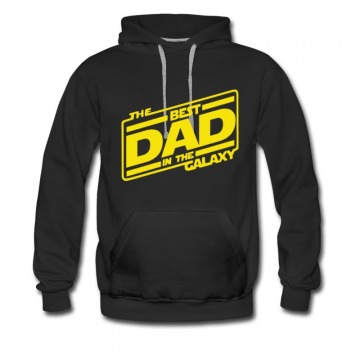 Men's New Happy Father's Day Galaxy Dad Star Wars Tittle Hoodie