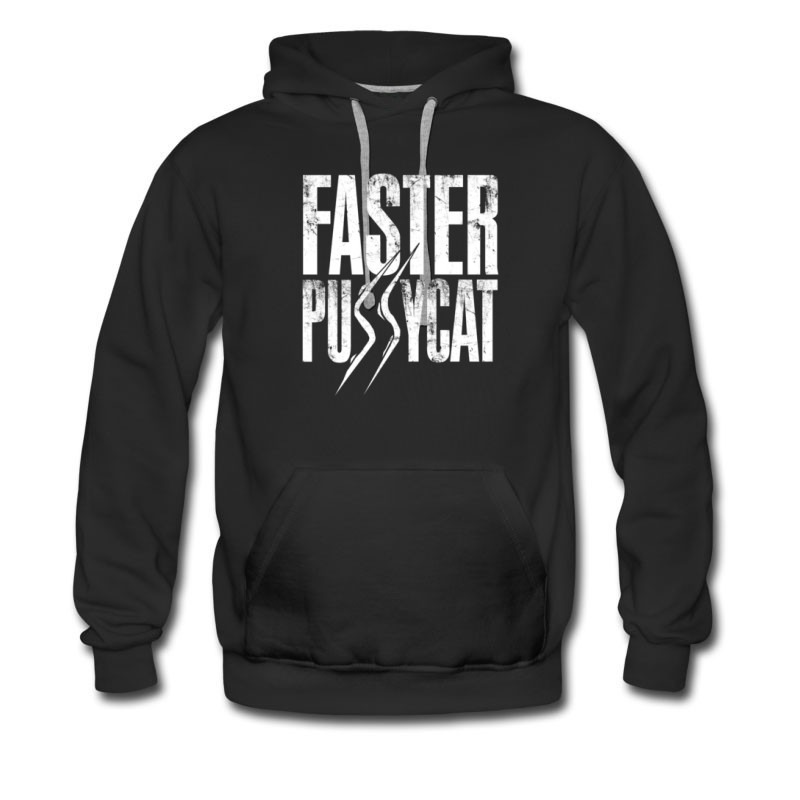 Men's New Hot Faster Pussycat Logo Style Hoodie