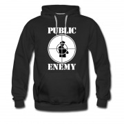 Men's New Hot Public Enemy Logo Style Rap Music Hoodie