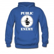 Men's New Hot Public Enemy Logo Style Rap Music Hoodie