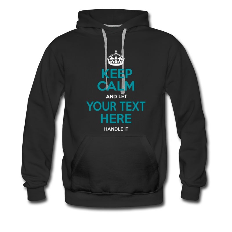 Men's New Keep Calm Custome Hoodie