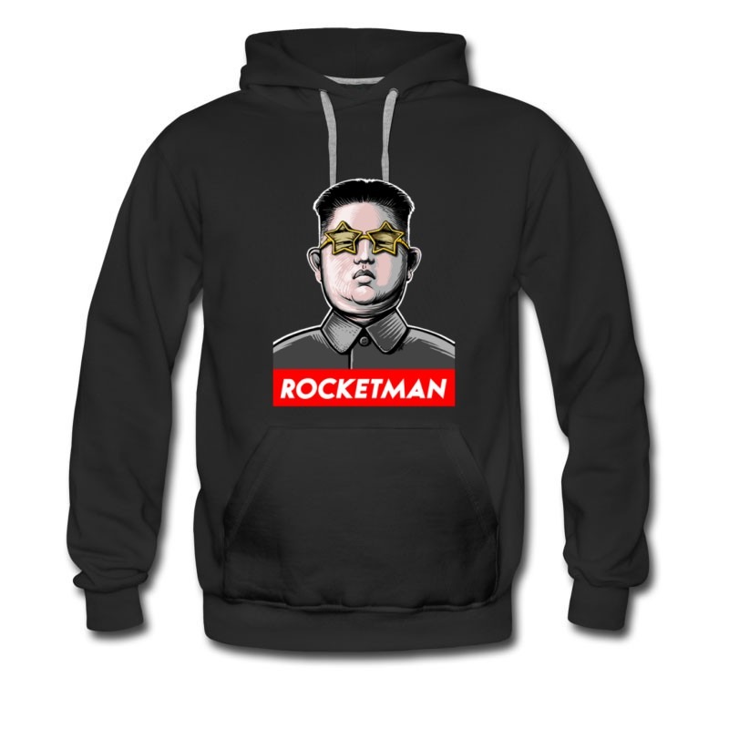 Men's New Kim Jong Rocket Men Funny Hoodie