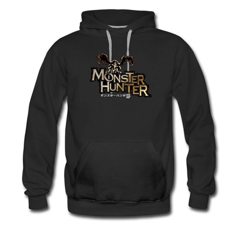 Men's New Monster Hunter Awesome Logo Hoodie
