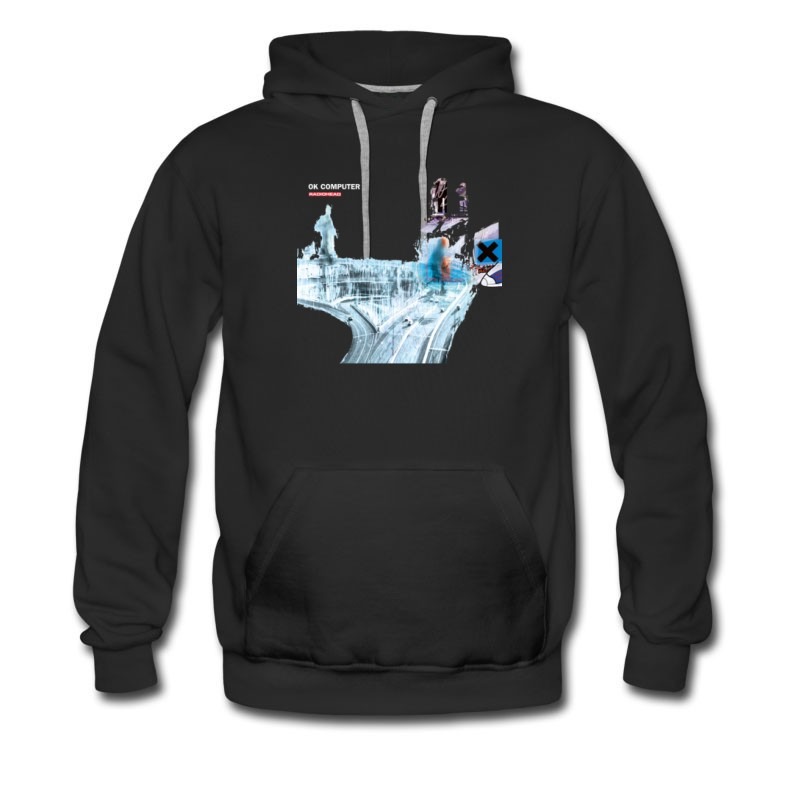 Men's New Radiohead Ok Computer Rock Alternative Hoodie