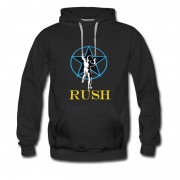 Men's New Rush Star Black Hoodie