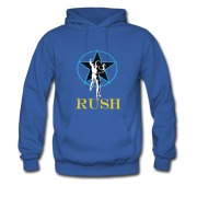 Men's New Rush Star Black Hoodie