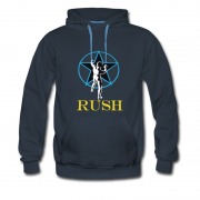 Men's New Rush Star Black Hoodie