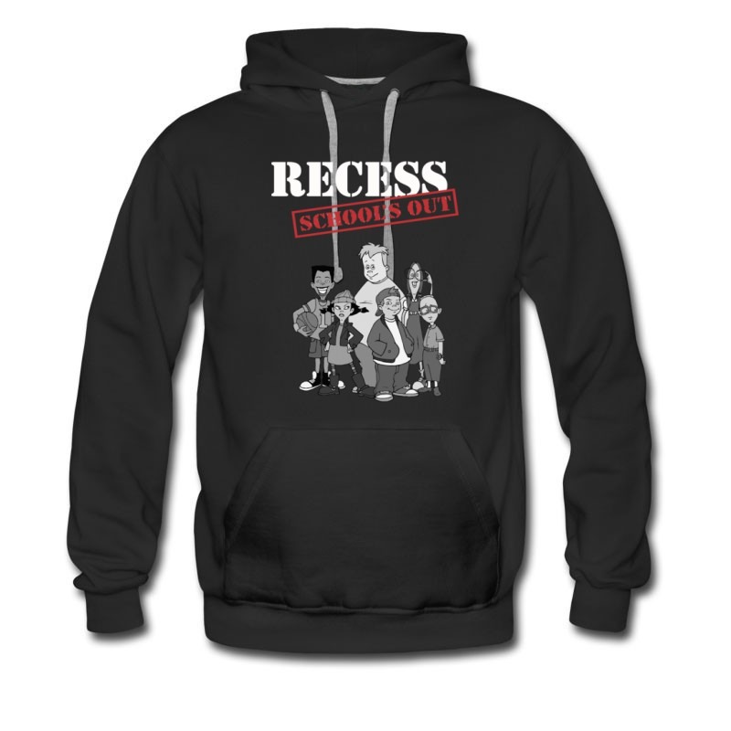 Men's New School Out Cartoon Recces Hoodie