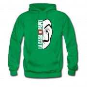 Men's New Tv Show La Case De Papel Face Mask Hoodie