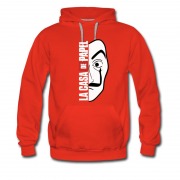 Men's New Tv Show La Case De Papel Face Mask Hoodie