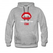 Men's New Vampire Lips Want To Drink Hoodie