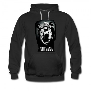 Men's NIRVANA black and white Hoodie