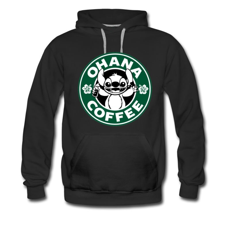 Men's ohana coffee Hoodie