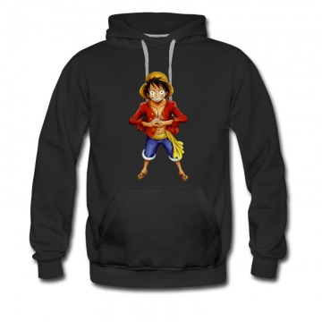 Men's One Peace Hero Rubber Mens Hoodie