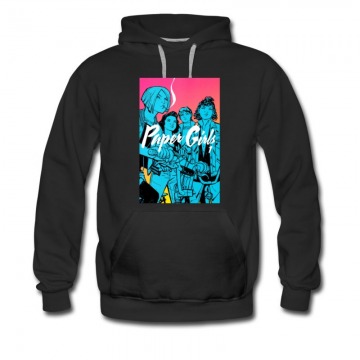 Men's Paper Girl Style Stylo Smoking Comic Cover Hoodie