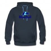 Men's Parody Blue Red Bull Funny Hoodie