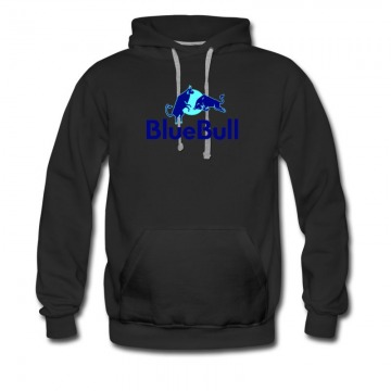 Men's Parody Blue Red Bull Funny Hoodie