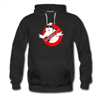 Men's Parody Heartbeat City Ghost Buster Funny Hoodie