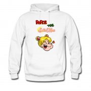 Men's Parody Popeye The Sailormoon Face Hoodie