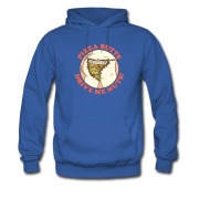 Men's Pizza Butts Drive Me Nuuts! Retro Iron Hoodie