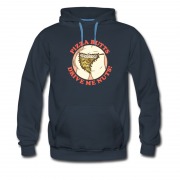 Men's Pizza Butts Drive Me Nuuts! Retro Iron Hoodie