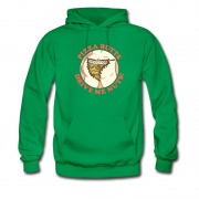 Men's Pizza Butts Drive Me Nuuts! Retro Iron Hoodie