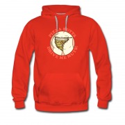 Men's Pizza Butts Drive Me Nuuts! Retro Iron Hoodie