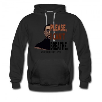 Men's Please I Can't Breathe George Floyd Hoodie
